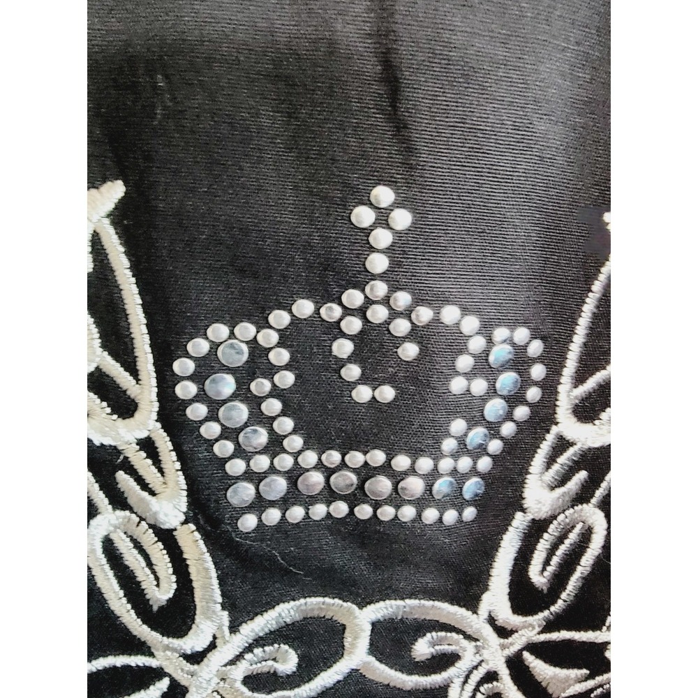 BBC Collection Mens XXXL Black Embroidered Crown Button Down Shirt Long Sleeve - Picture 10 of 14